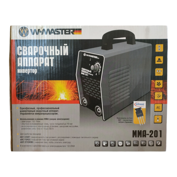 Сварочный инвертор WMASTER ММА-201 M30012403 фото