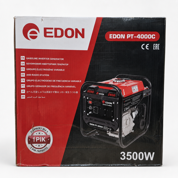 Инверторный бензиновый генератор Edon PT-4000C 2,8/3,5 кВт PT-4000C фото