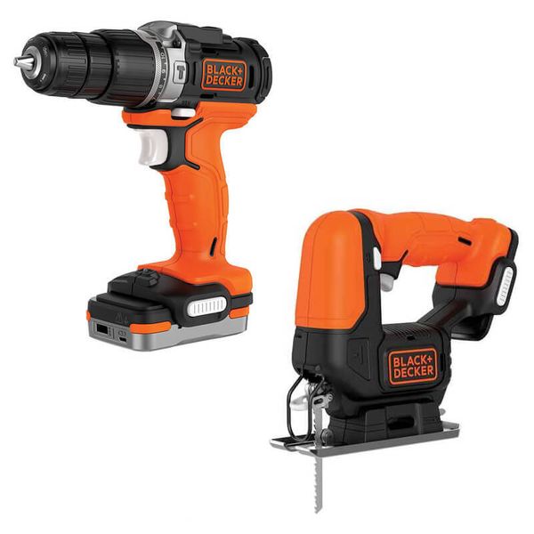 Набор из двух инструментов BLACK+DECKER BDCK122S1S BDCK122S1S фото