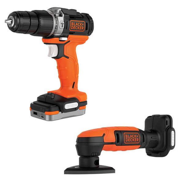 Набор из двух инструментов BLACK+DECKER BDCK121S1S BDCK121S1S фото