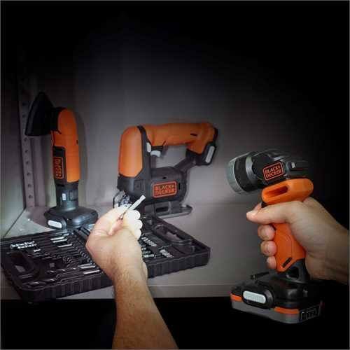 Набір з чотирьох інструментів BLACK+DECKER BDCK123S2S BDCK123S2S фото