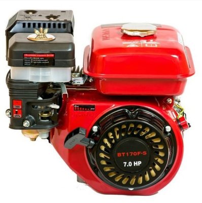 Двигун бензиновий WEIMA ВТ170F-Q (шпонка, вал 19 мм), бензин 7.0 к.с M30012317 фото