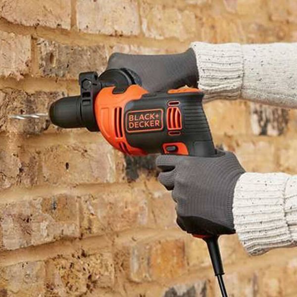 Дриль мережевий ударний BLACK+DECKER BEH550K BEH550K фото