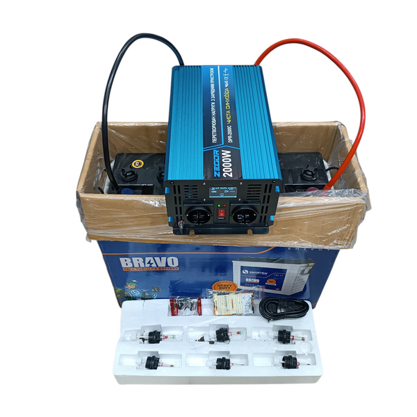 Инвертор-преобразователь ZEGOR DPR-2000C UPS 2000 Вт 12/220 В (чистая синусоида) + трубчатый аккумулятор SMARTEN BRAVO 220 А&middot;ч DPR-2000C фото