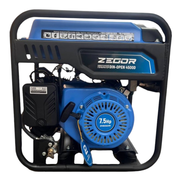 Инверторный генератор ZEGOR DIN-OPEN 4500D Газ+бензин DIN-OPEN 4500D фото