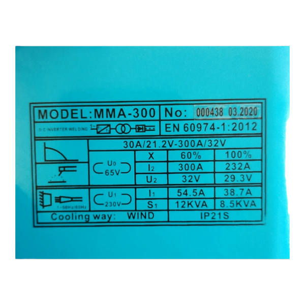 Сварочный инвертор Grand MMA-300 LCD-Дисплей M30012529 фото