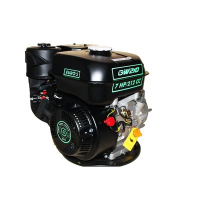 Двигатель бензиновый GrunWelt GW210F-S ( R ) с центробежным сцеплением M30012273 фото