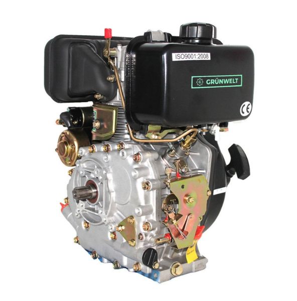 Двигатель дизельный GrunWelt GW178FE (6 л.с., шлицы) M30012353 фото