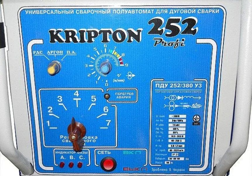 Сварочный полуавтомат ПДГ 252 Kripton (3 фазы 380В). Профи класса M30012456 фото
