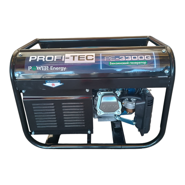 Бензиновый генератор PROFI-TEC PE-3300G 3.3 кВт, ручной стартер PE-3300G фото