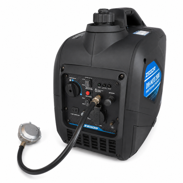 Инверторный генератор ZEGOR DIN-MUTE2500D 2,2/2,5 кВт, бензин/LPG, ручной стартер DIN-MUTE2500D фото