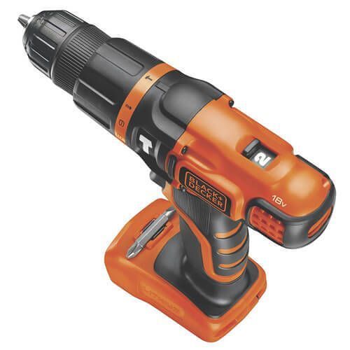 Дриль акумуляторний ударний BLACK+DECKER BDCH188N BDCH188N фото