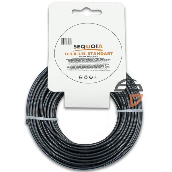 Косильная леска SEQUOIA TL3.0-L15-Standart TL3.0-L15-Standart фото