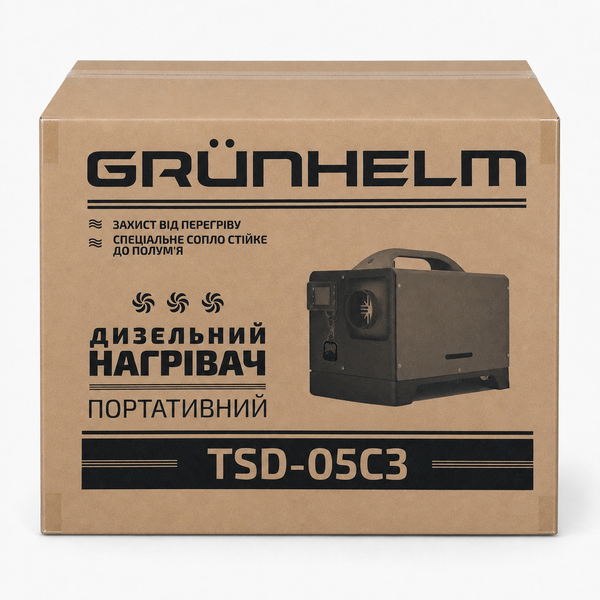 Автономный дизельный обогреватель Grunhelm TSD-05C3 5 кВт, 12/24/220 В 147355 фото