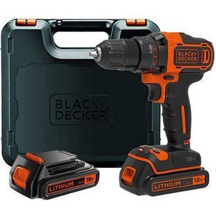 Дриль-шурупокрут акумуляторний BLACK+DECKER BDCDD186KB BDCDD186KB фото