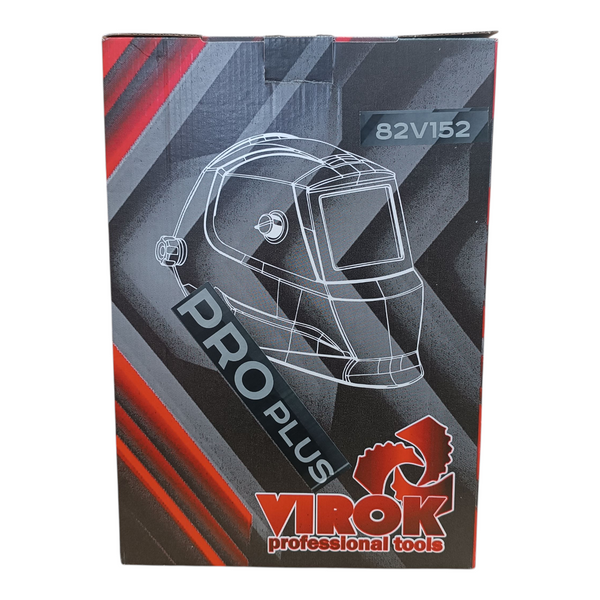 Маска зварювальника VIROK PRO PLUS з автозатемнювальним світлофільтром, активна зона 100 &times;70 мм 82V152 фото