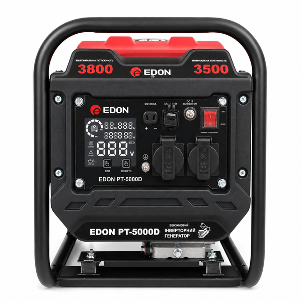 Инверторный бензиновый генератор EDON PT-5000D 3,5/3,8 кВт PT-5000D фото