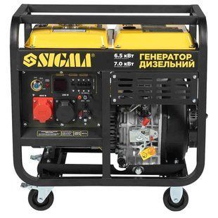 Дизельный генератор SIGMA 5713331 230/400 В, 6,5/7,0 кВт, 4-тактный, электрозапуск 5713331 фото